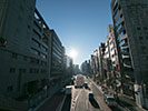 太陽と渋谷の明治通り