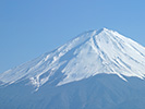 富士山山頂の雪