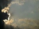 雲の中の太陽