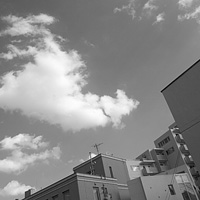 住宅地の雲