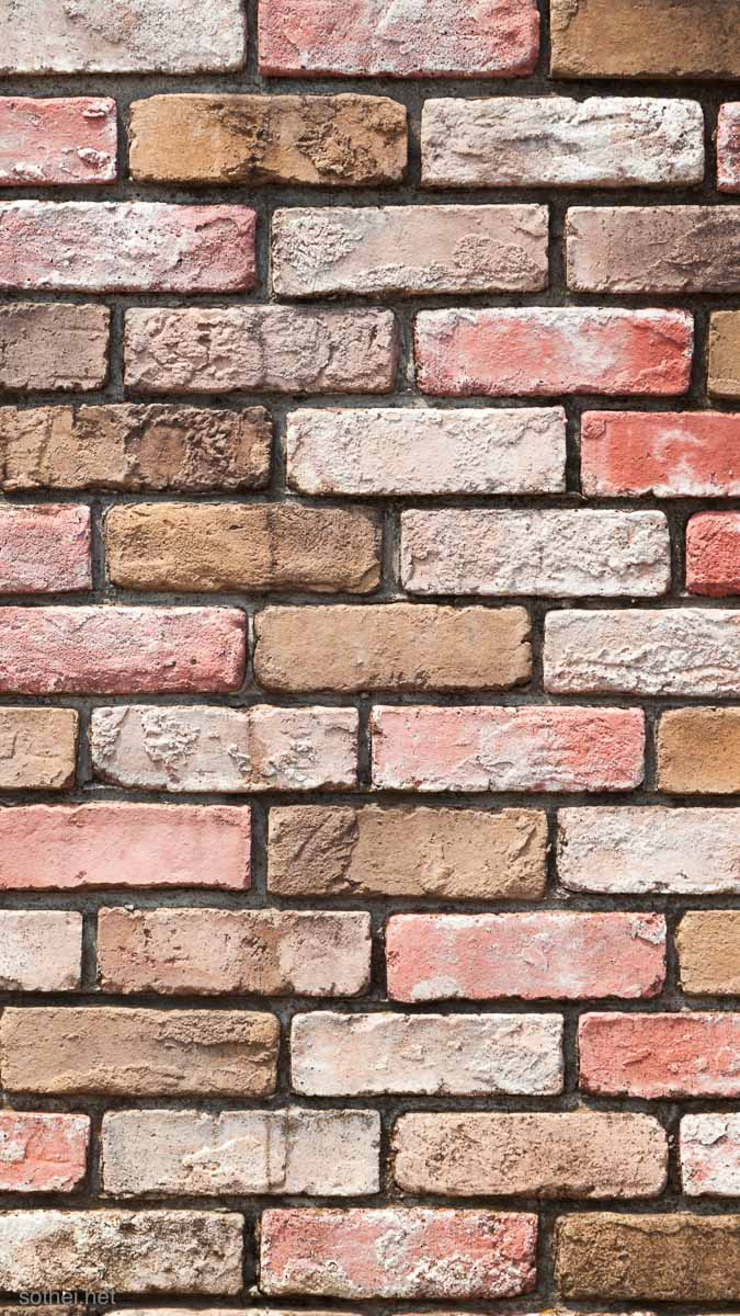 オシャレなレンガ壁、縦位置画像